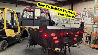 How To Build A Flatbed FINAL PART FINISHING UP WELDING PAINTED amp WIRING [upl. by Nylorahs57]