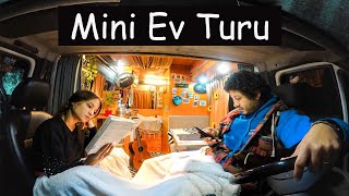 KARAVAN TURU Tuvalet Mutfak Yatak Duş Karavanda Elektrik Gemiler koyu Vanlife 3 [upl. by Milissa122]