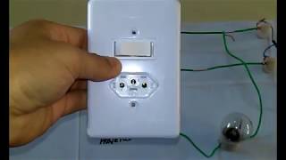 Como Instalar Tomada Simples com Interruptor de lampadaUse Fita isolante e cores fios diferentes [upl. by Beach]