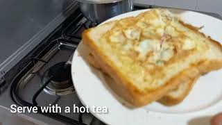 4 How to make Egg Bread Bread Recipe Toasted bread WITHOUT A TOASTERBreakfast recipe 1 [upl. by Enowtna]