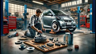 How to fix spongy braking on a Smart car  step by step tutorial [upl. by Bertina161]