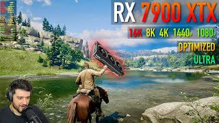 RX 7900 XTX  Red Dead Redemption 2  ULTRA  Optimized  5 resolutions [upl. by Pauwles]