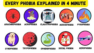 Every Annoying PHOBIAS Explained in 4 minute [upl. by Garretson790]