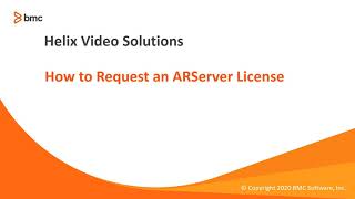 BMC Remedy AR System Server How to Request an AR Server License [upl. by Innek]