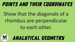 16  Points And Their Coordinates  Analytical Geometry  Worked Out Problem [upl. by Now]