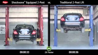 Rotary Lift Shockwave 2post Comparison Mercedes Benz [upl. by Nerti463]