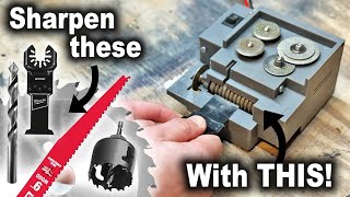 How to Sharpen Oscillating Multitool Blades with the Tigers Teeth Blade Sharpener [upl. by Alemat]