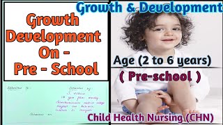 Preschool  💹growth and development on preschool Age  Preschool Age Assessment 📚 [upl. by Roscoe]