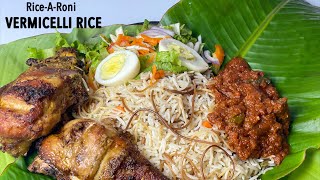 VERMICELLI RICE WITH GRILLED CHICKEN  RICEARONI  SPAGHETTI RICE [upl. by Stanway]