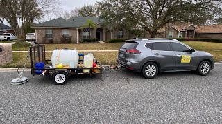 5x8 Pressure Washing Trailer Setup for beginners [upl. by Lanevuj]