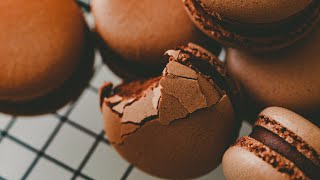 Chocolate Macarons Recipe｜Ohyoo Cooking [upl. by Aynotel602]