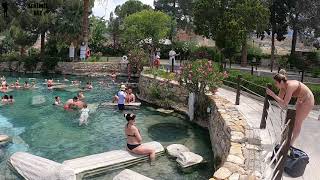 Pamukkale Cleopatra Pool Памуккале Бассейн Клеопатры [upl. by Anih]