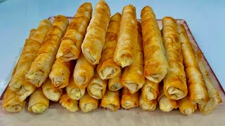 Hazır Kesimli Yufka ile ÇITIR ÇITIR Sigara Böreği👌💯Börek Tarifleri [upl. by Nit]