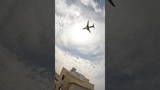 Amazing Fly Dubai Landing Seen from My Roof foryou travel imrankhansinger islamicarchitecture [upl. by Garfield]