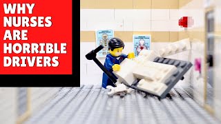 Why Nurses Are Horrible Drivers  LEGO Stop Motion [upl. by Mckinney]