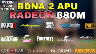 Radeon 680M RDNA 2  Ryzen 7 6800H  Test in 21 Games [upl. by Felicie]