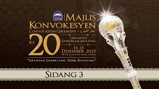 Majlis Konvokesyen Ke21 Sidang 3 Universiti Sains Islam Malaysia USIM [upl. by Selim]