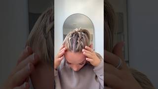 Soccer game day hair inspo ⚽️✨soccergirl hairtutorial [upl. by Sholem]