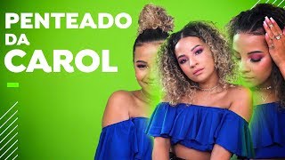 PENTEADOS PARA CABELO CACHEADO  TUTORIAL COM CAROL MAMPRIN  Salon Line [upl. by Schrick]