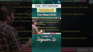 The Hindu  Vocabulary Class By Satyendra Tiwari satyendrasir thehindu vocabulary bankersground [upl. by Child]