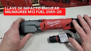 Llave de impacto angular Milwaukee M12 FUEL 256520 [upl. by Ilbert470]