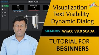 WinCC V80 How to Configure Text Visibility or Hide with Dynamic Dialogs  Visualization  Tutorial [upl. by Doone464]