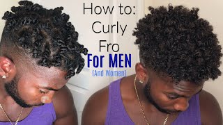 How to Textured Fro Twistout Tutorial For Natural Men and Women [upl. by Travax]