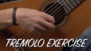 Beginning Tremolo Classical Guitar Exercises [upl. by Enyalb]