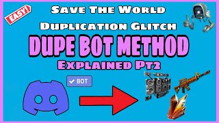 Dupe Lobby Fortnite STW Duplication Glitch EXPLAINED PT 2  Updated  Fortnite Save The World [upl. by Nimra]