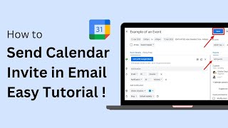 How To Send Google Calendar Invite In Email Step By Step [upl. by Octavia]