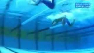 Michael Phelps Swimming Breaststroke with Dolphin Kick [upl. by Aserehtairam]