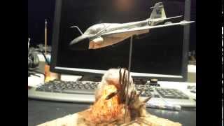 Intruder Grumman A6 A 1100 gulf war diorama [upl. by Ahsircal]