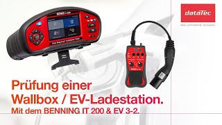 Prüfung einer WallboxEVLadestation mit BENNING IT 200 und Messadapter EV 32 [upl. by Nyleahcim]