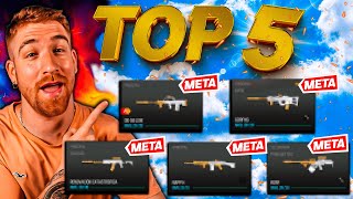 TOP 5 ARMAS META DEFINITIVAS DE CALL OF DUTY WARZONE  LAS MEJORES ARMAS Y SUS MEJORES CLASES [upl. by Clawson]