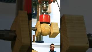 Como hacer esferas con torno y mecha copa woodworking diy satisfying tips hacks [upl. by Ydassac]