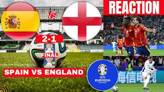 Spain vs England 21 Live Euro 2024 Final Football Match Score Commentary Highlights Three Lions [upl. by Franciskus106]