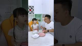 Xinxin Did Dad Really Cook A Big Meal For Mefunny fatherhoodlove comedy baby cute cutebaby [upl. by Forsta]