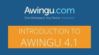 Introduction to Awingu 41 [upl. by Neryt]