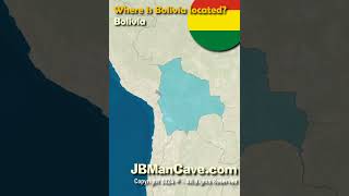 Where is BOLIVIA located in the World JBManCavecom Shorts [upl. by Anirtal]