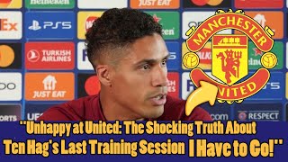 URGENT VARANE REVEALS UNHAPPINESS AFTER TRAINING AND REVEALS CONTROVERSIAL REASON MAN UNITED NEWS [upl. by Nylde]