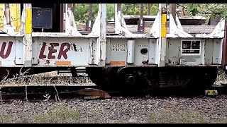 ReRailing Derailed Railroad Cars The Cheap Way Using Rerailer trains trainvideo  Jason Asselin [upl. by Grosvenor]