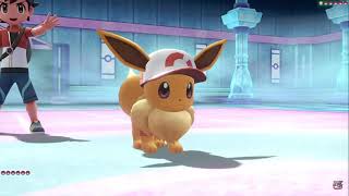 Pokemon Lets Go Pikachu and Eevee All Eevees New Moves and Special Attack [upl. by Eulalie]