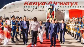 President Ruto and Raila lands in China for the Forum on ChinaAfrica Cooperation summit [upl. by Campbell]