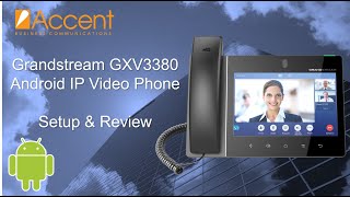 Grandstream GXV3380 Review  Android IP Video Phone Review Setup and Walkthrough [upl. by Desdemona]