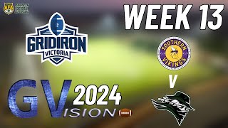 Gridiron Victoria Week 13  Southern Vikings V Croydon Rangers gridironvictoria americanfootball [upl. by Otokam242]