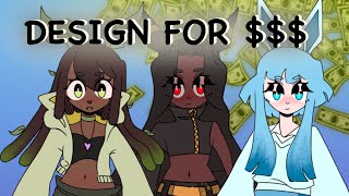 Make BANK w YOUR Character Designs adoptables speedpaint [upl. by Adiuqal]