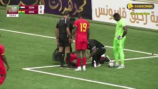 HIGHLIGHTS SUDAN 2 VS 0GHANA ghanafootballassociation ghanafootball [upl. by Karlis]