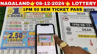 Dear Lottery 08122024 1pm 6pm 8pm Live Draw Nagaland State Lottery [upl. by Idissak217]