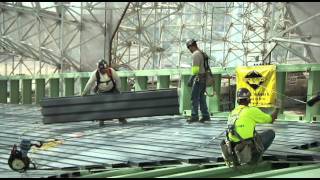 LEO steel decking installation [upl. by Tahmosh]