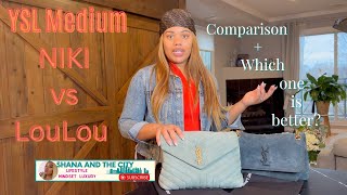 YSL medium Suede NIKI vs LouLou comparison Which one is better for you What fits inside [upl. by Freddi430]